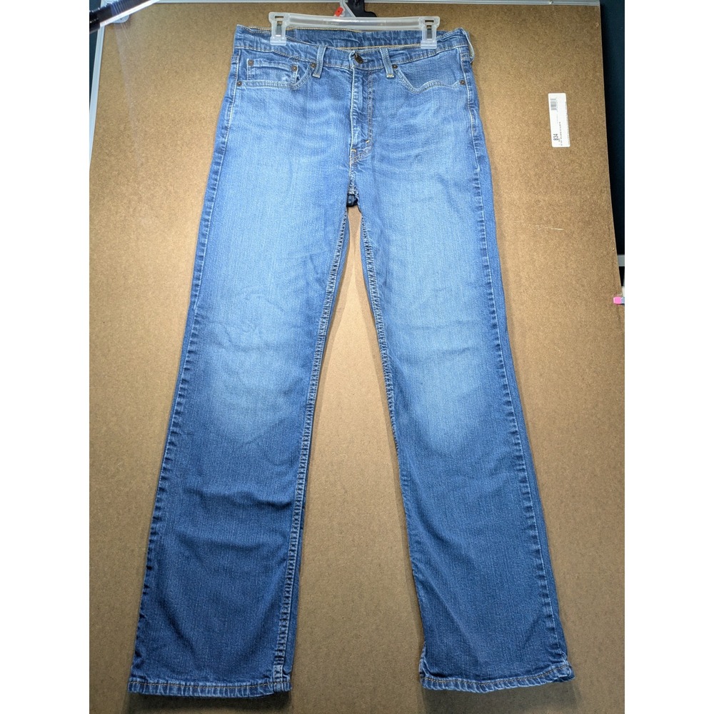 Levis 514 Straight Fit Mens Blue Denim Jeans Medium Wash W34 L32 00514-0403